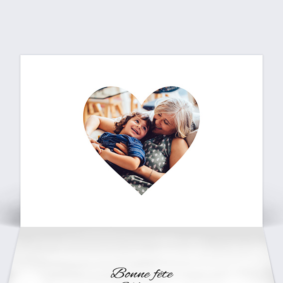 Carte fête des grands-mères Sobre et Joli Intérieur Gauche