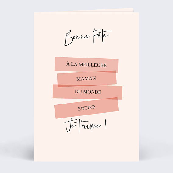 Fête des Mères Bonne Fête Ruban