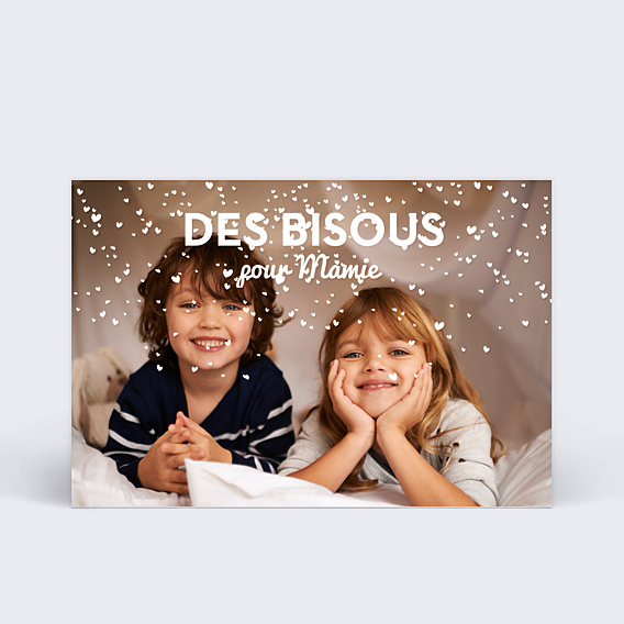 Fête des Grands-Mères Fête Mamie Pluie Coeurs