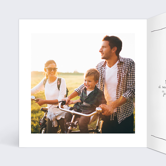 Carte fête des pères A la Main Intérieur Gauche