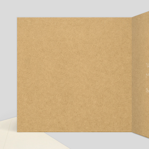 Carte fête des pères Corde à Linge Fête Papa Intérieur Gauche