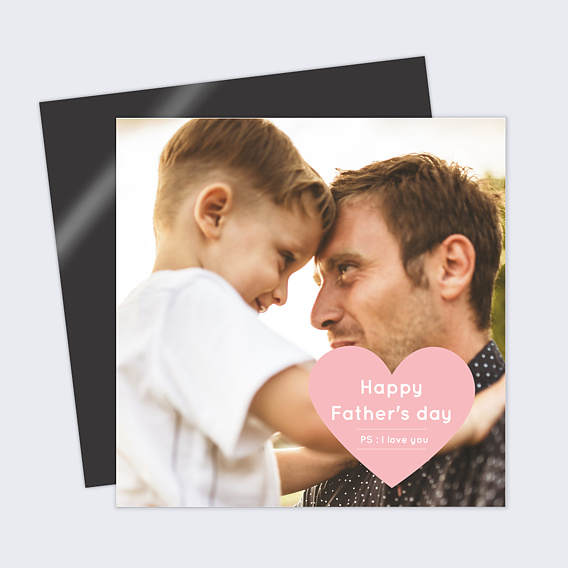 Carte fête des pères Heart