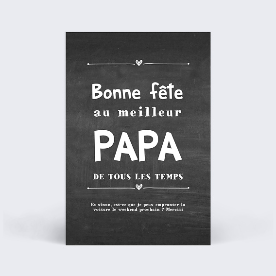 Carte fête des pères Best Dad