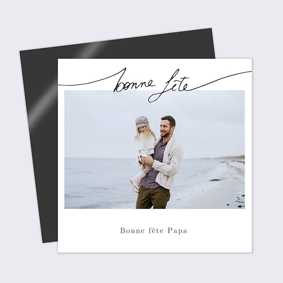 Carte fête des pères Typo Manuscrite