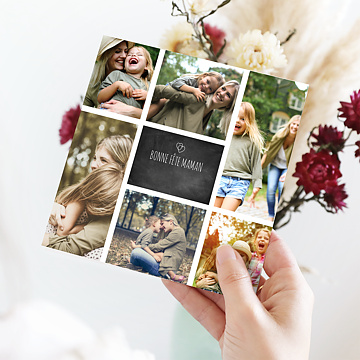 Carte virtuelle fête des mères Petits coeurs