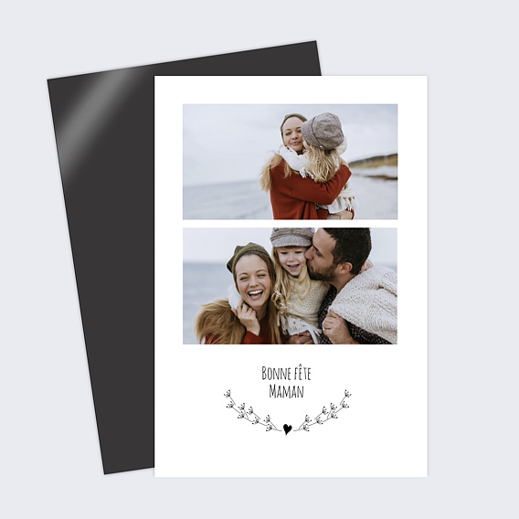 Carte fête des mères Coeurs Décorés