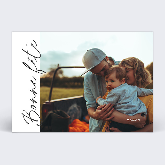 Carte fête des mères Manuscrit Recto