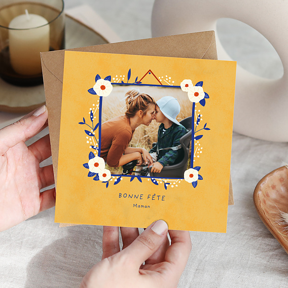 Carte fête des mères Encadrer Maman Après 1