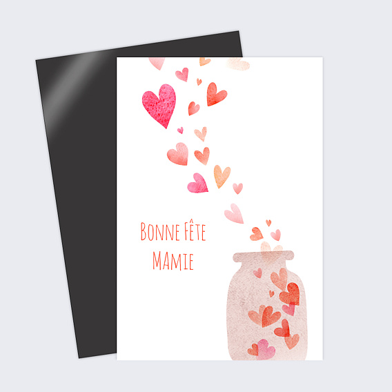 Carte fête des grands-mères Envolée de Cœurs