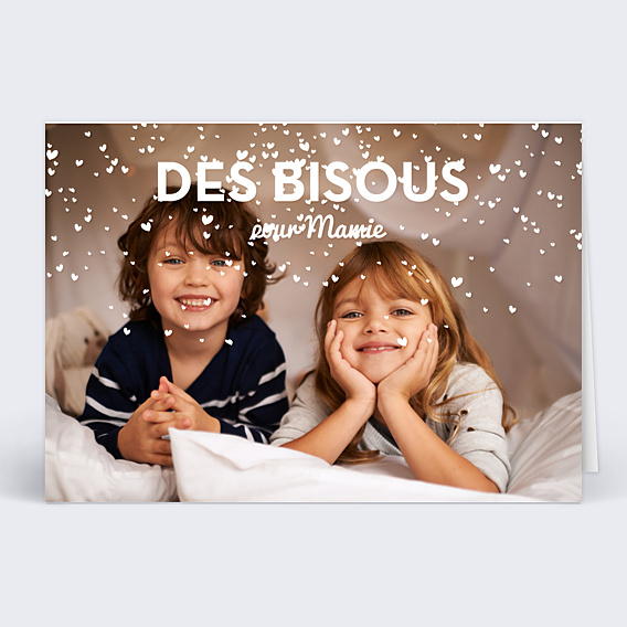 Fête des Grands-Mères Fête Mamie Pluie Coeurs