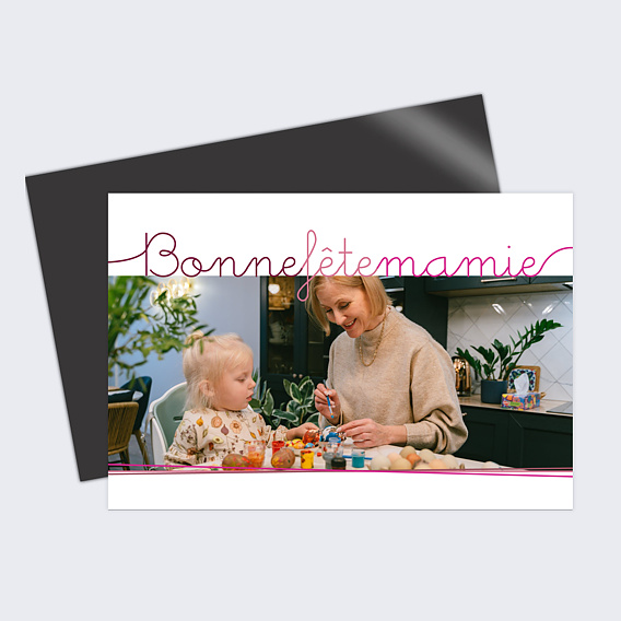 Carte fête des grands-mères Ecriture Manuscrite