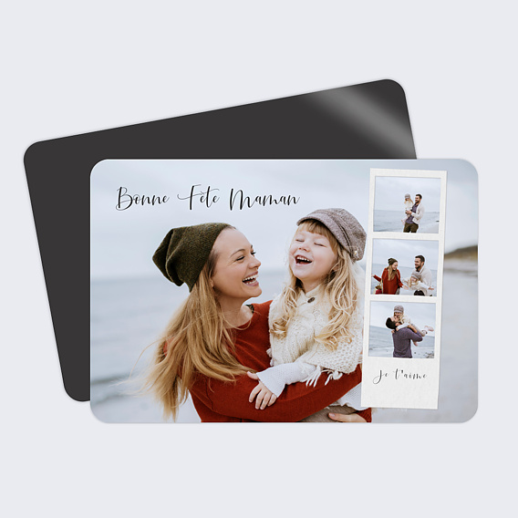Carte fête des mères Photomaton Recto