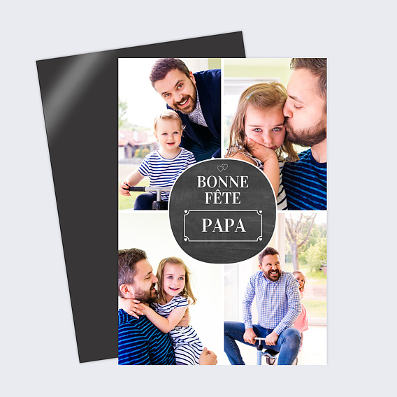 Carte fête des pères Touche d'Ardoise