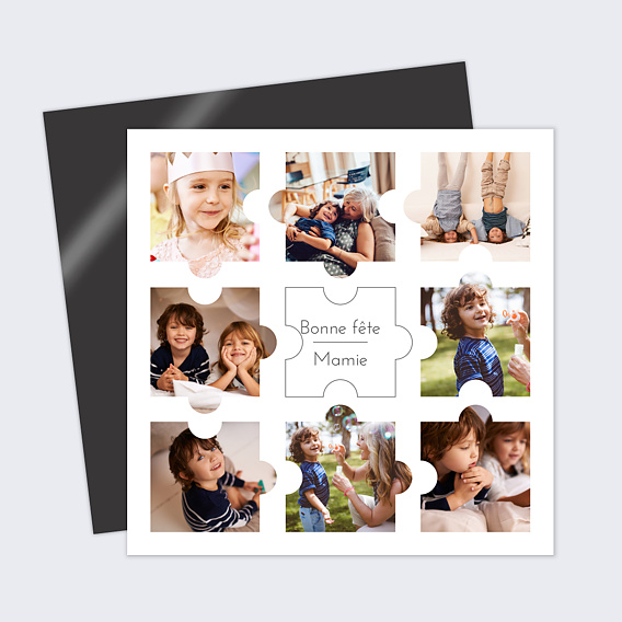 Carte fête des grands-mères Puzzles