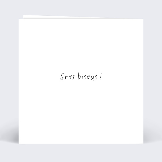 Carte fête des grands-mères Crayon Verso