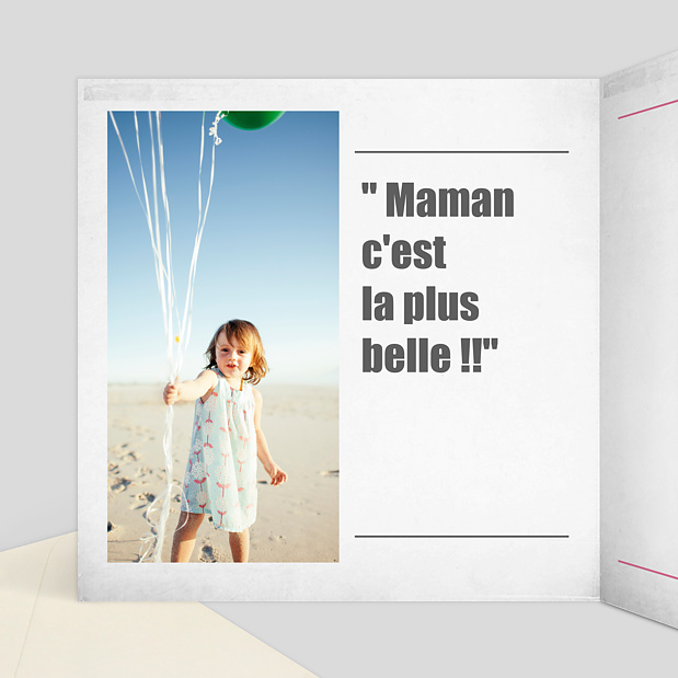 Carte Fête des Mères Journal Intérieur Gauche