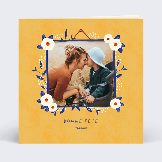 Carte fête des mères Encadrer Maman