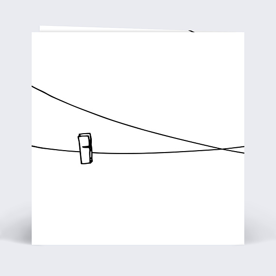 Carte fête des grands-mères Epingles Verso