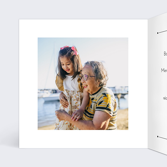 Carte fête des grands-mères Design Intérieur Gauche