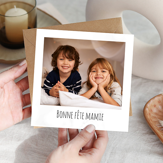 Carte fête des grands-mères Polaroïd Après 1