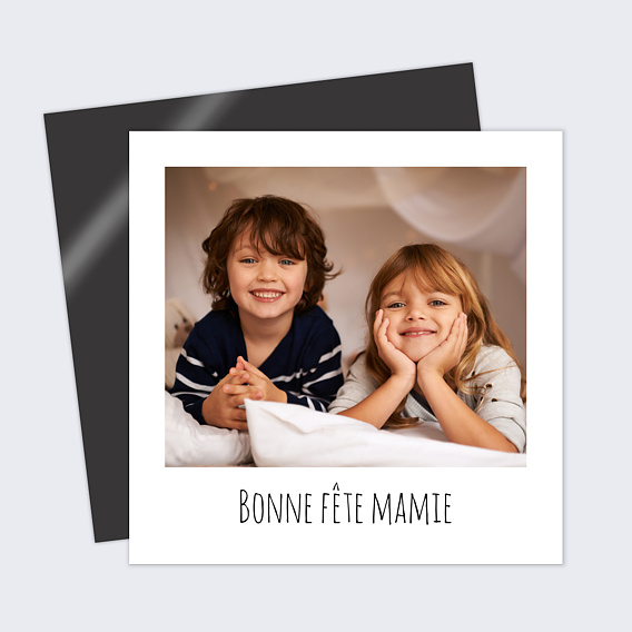 Carte fête des grands-mères Polaroïd
