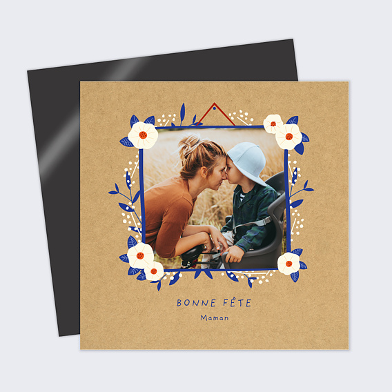 Carte fête des mères Encadrer Maman