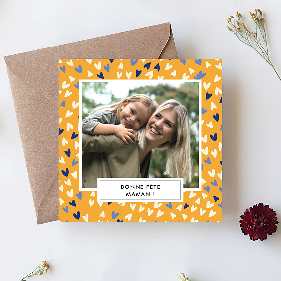 Carte fête des mères Coeur Après 1