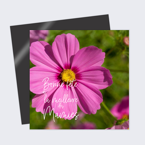 Carte fête des grands-mères Pétales