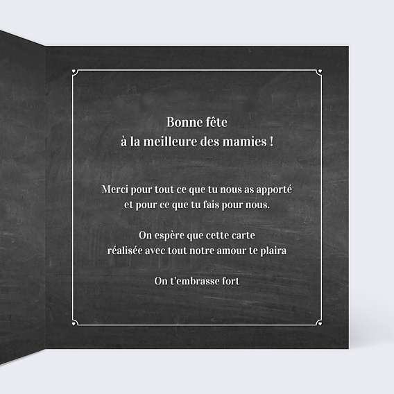 Fête des Grands-Mères Pastille Ardoise Ronde