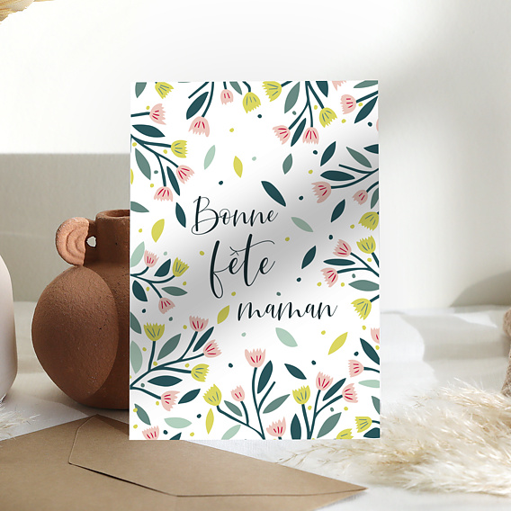 Carte fête des mères Fleurie Après 1