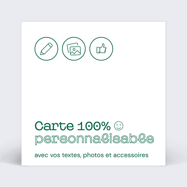 Félicitations Naissance Modèle 100% Personnalisable Recto