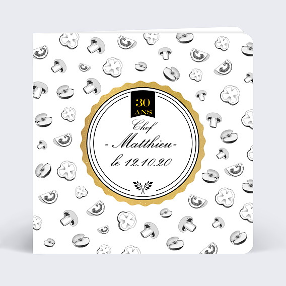 Invitation Anniversaire Adulte Diner