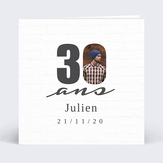 Invitation Anniversaire Adulte Dizaine Modifiable Fond Briques