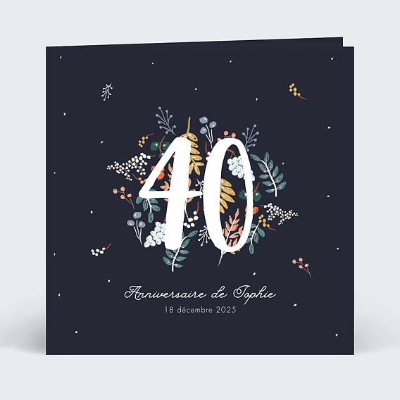 Invitation Anniversaire Fleurs Popcarte Invitation Anniversaire Fleurs Popcarte