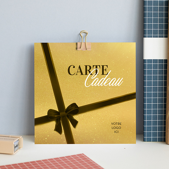Support publicitaire Carte Cadeau Personnalisée