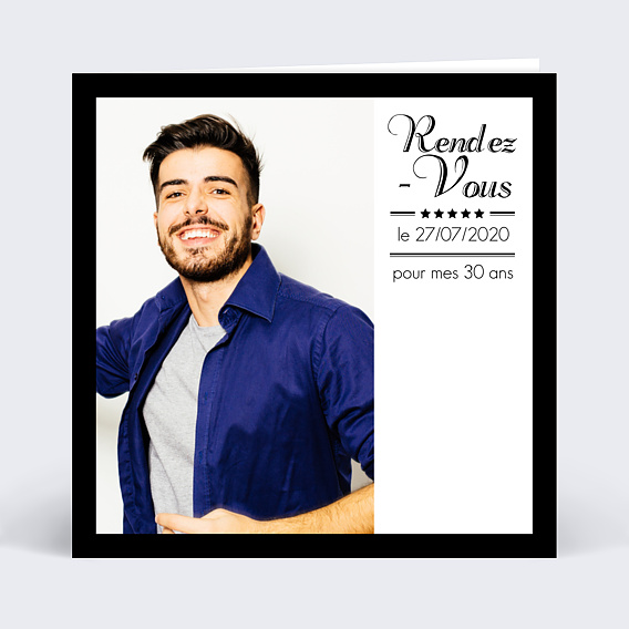 Invitation Anniversaire Adulte 5 Étoiles