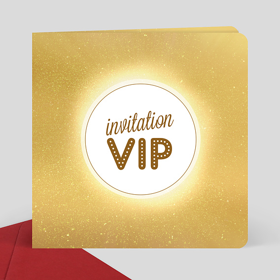 Invitation Anniversaire VIP - Popcarte