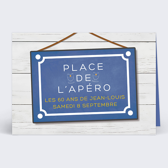 Invitation Anniversaire Adulte Apéro