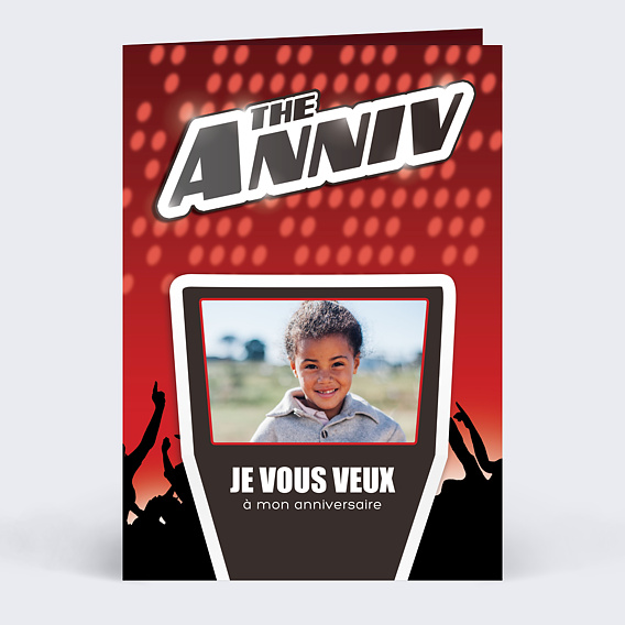 Invitation anniversaire enfant Je Vous Veux !