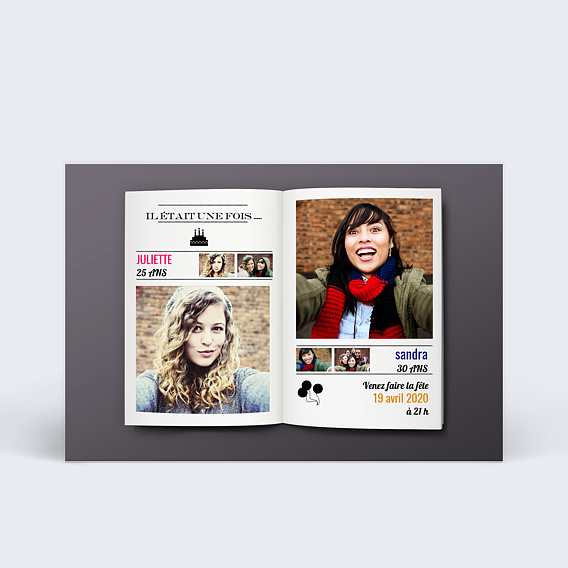 Invitation Anniversaire Adulte Double Anniversaire Humoristique