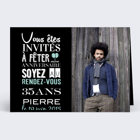 Invitation Anniversaire Adulte Originale