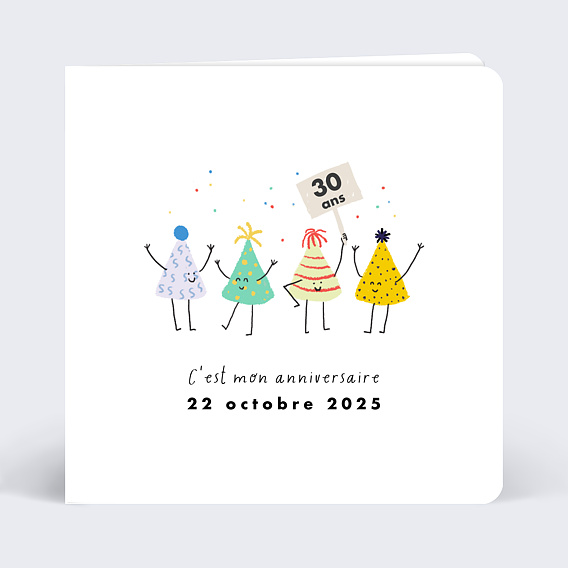 Invitation anniversaire Rigolote