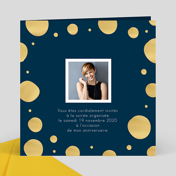 Invitation Anniversaire Soiree Chic Popcarte Invitation Anniversaire Soiree Chic Popcarte