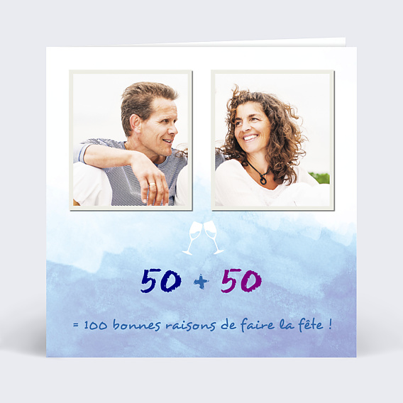 Invitation Anniversaire Adulte Deux Anniversaires