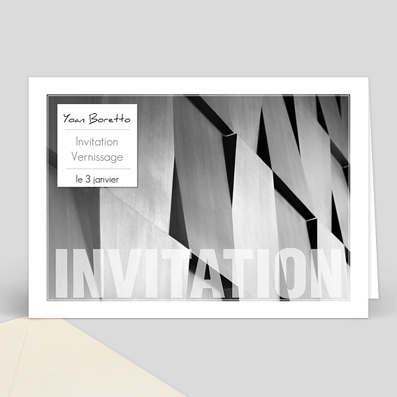 Invitation Professionnelle Invitation exposition artiste