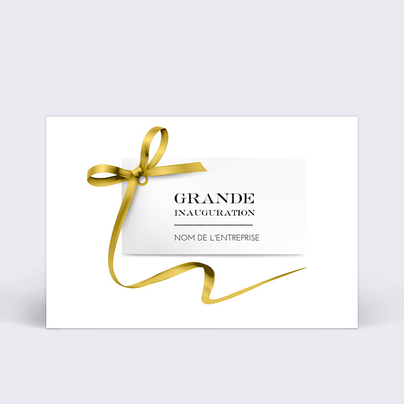 Invitation Professionnelle Ouverture Magasin