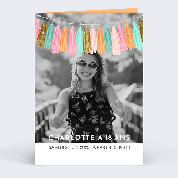 Invitation Anniversaire Adulte Sacrée Fête Transparence