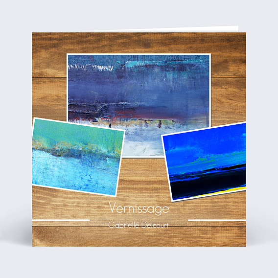 Invitation Professionnelle Invitation vernissage de peinture