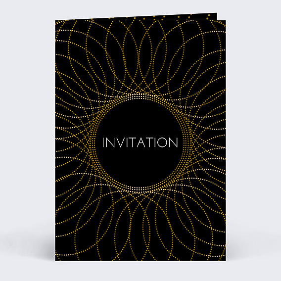 Carte d'invitation Rosace