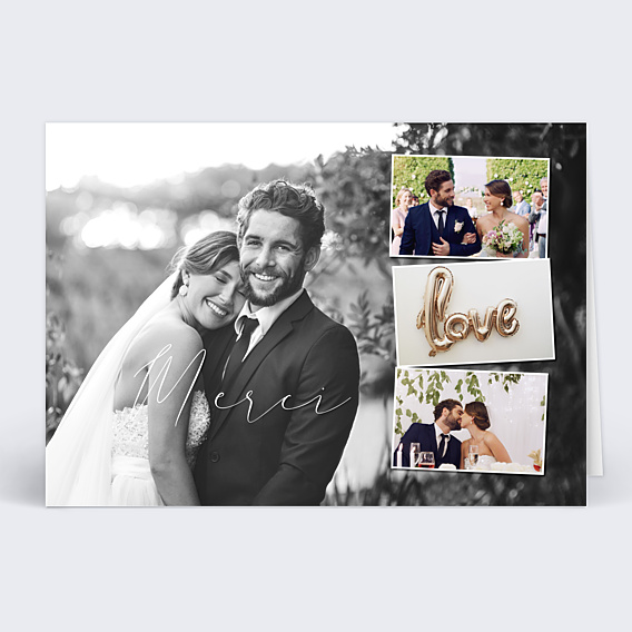 Remerciements mariage Vignettes